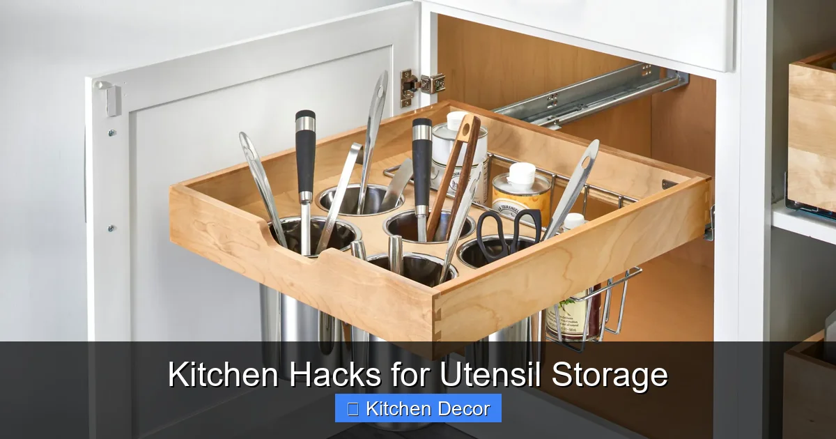 Kitchen Hacks for Utensil Storage