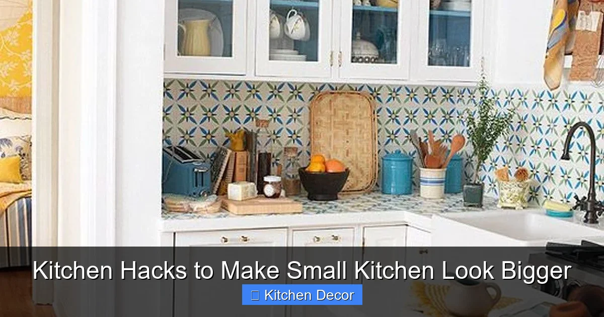 Kitchen Hacks to Make Small Kitchen Look Bigger