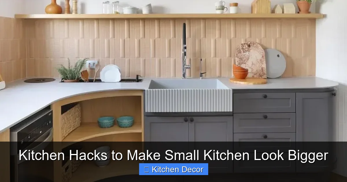 Kitchen Hacks to Make Small Kitchen Look Bigger