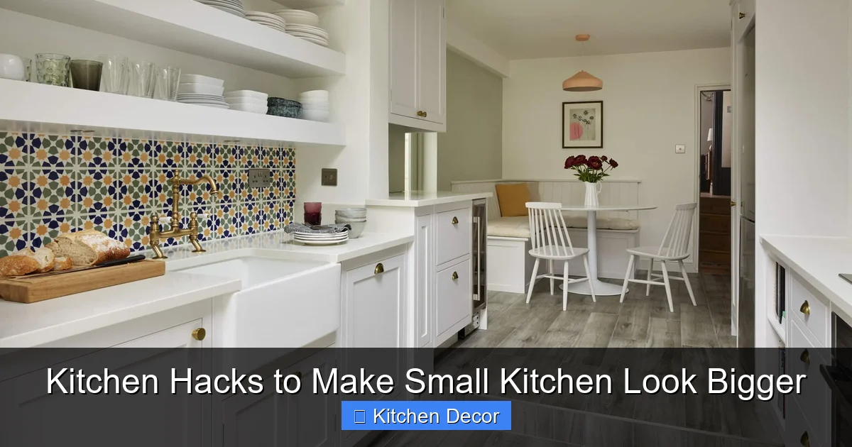 Kitchen Hacks to Make Small Kitchen Look Bigger