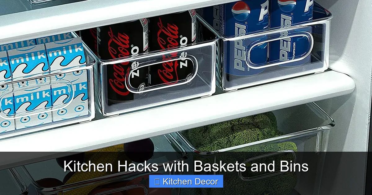 Kitchen Hacks with Baskets and Bins