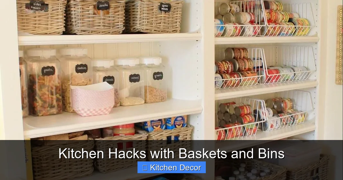 Kitchen Hacks with Baskets and Bins