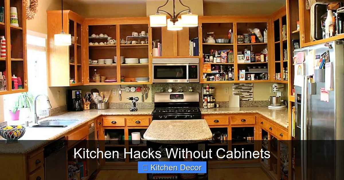 Kitchen Hacks Without Cabinets