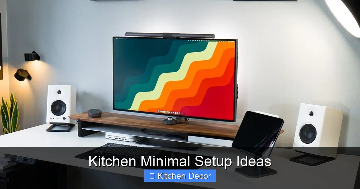 Kitchen Minimal Setup Ideas
