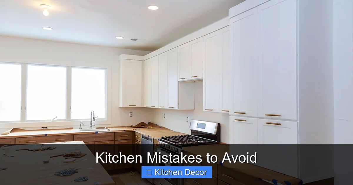 Kitchen Mistakes to Avoid