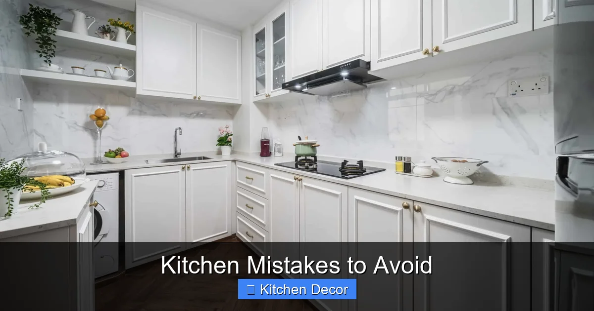 Kitchen Mistakes to Avoid