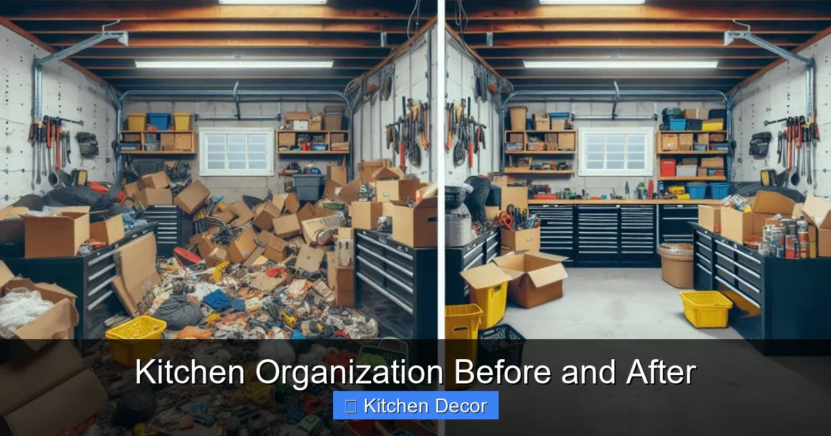 Kitchen Organization Before and After