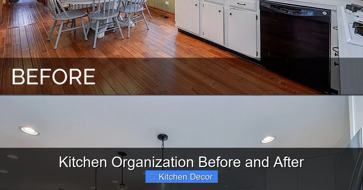 Kitchen Organization Before and After