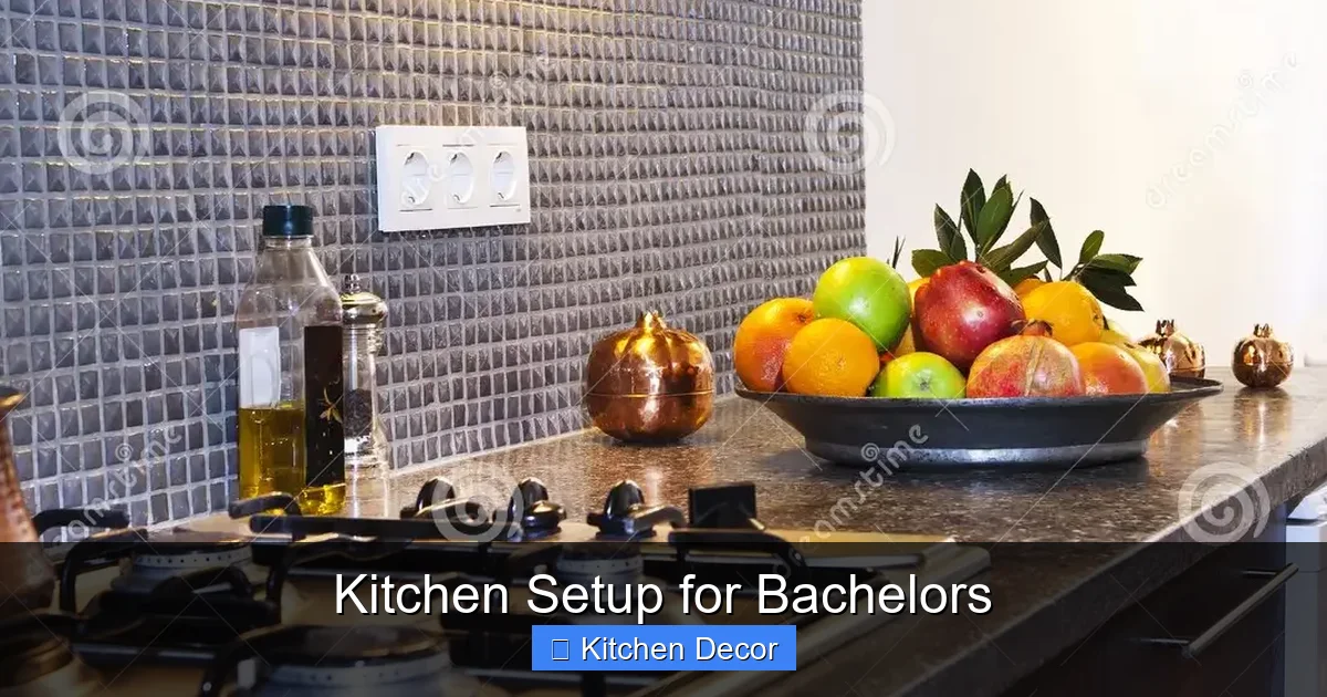 Kitchen Setup for Bachelors