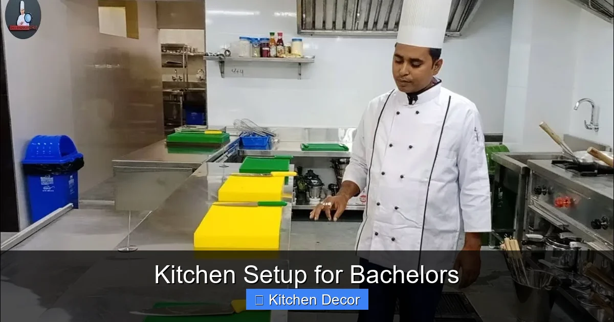 Kitchen Setup for Bachelors
