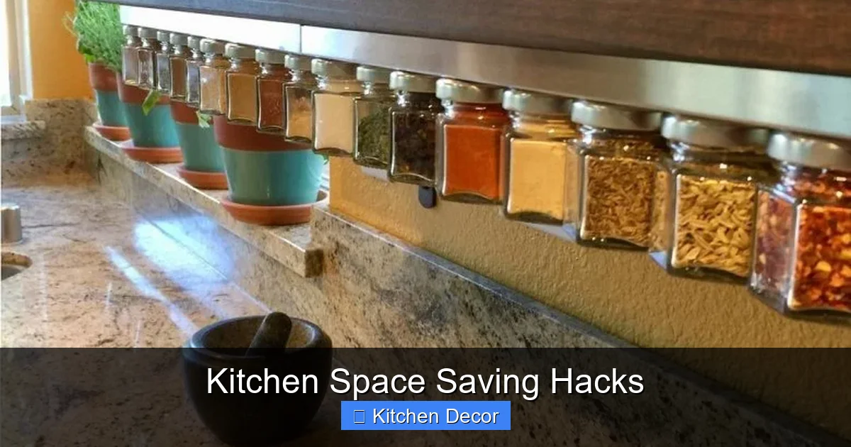 Kitchen Space Saving Hacks