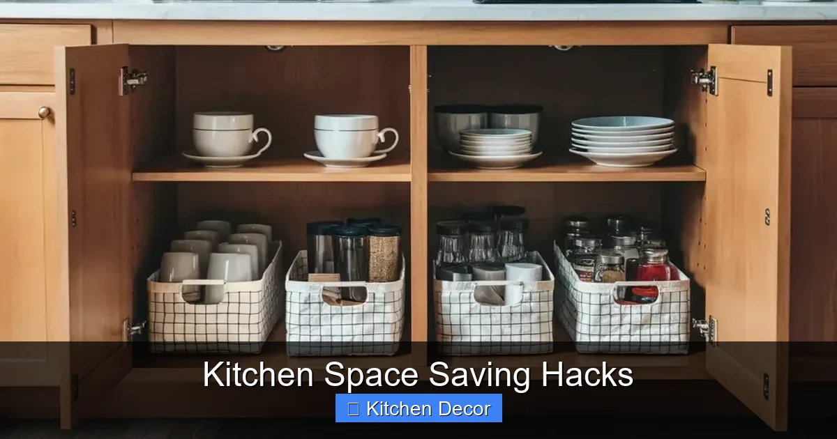 Kitchen Space Saving Hacks