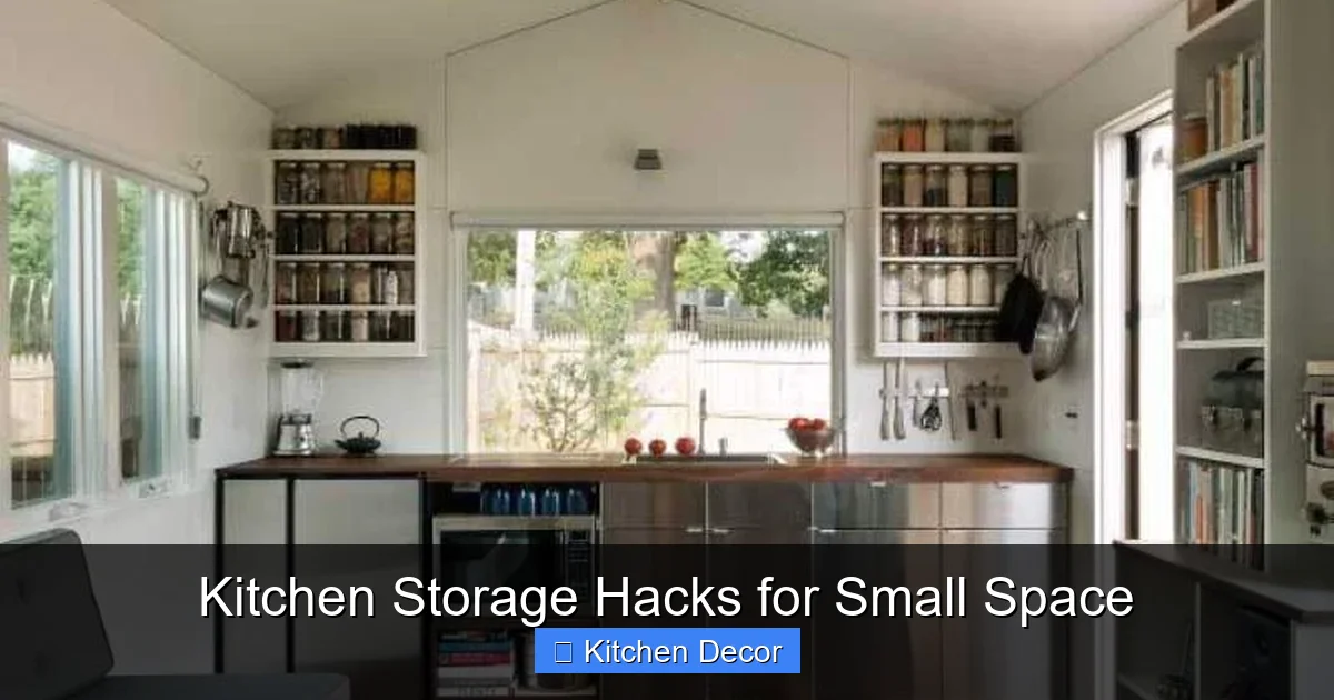 Kitchen Storage Hacks for Small Space