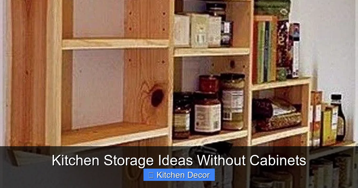 Kitchen Storage Ideas Without Cabinets
