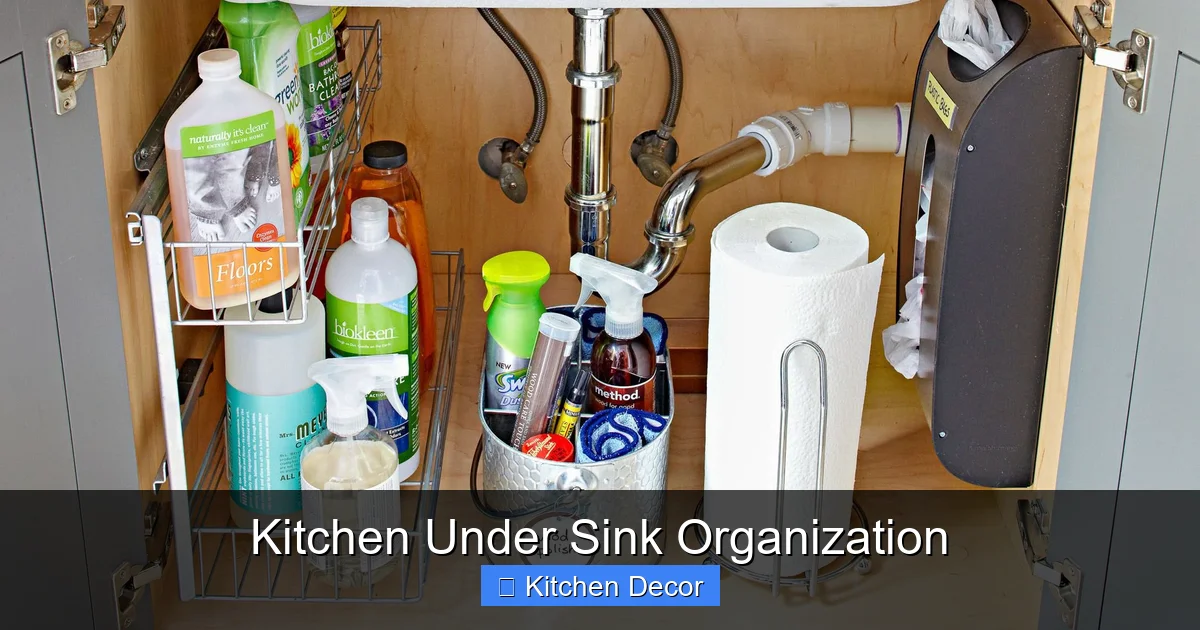 Kitchen Under Sink Organization
