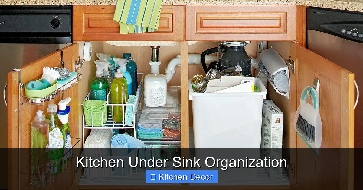 Kitchen Under Sink Organization