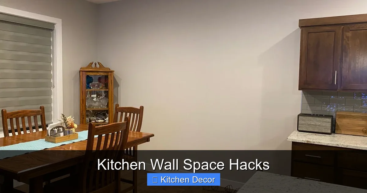 Kitchen Wall Space Hacks