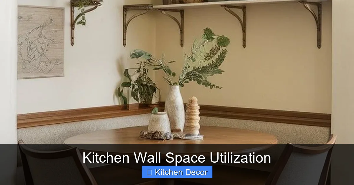 Kitchen Wall Space Utilization