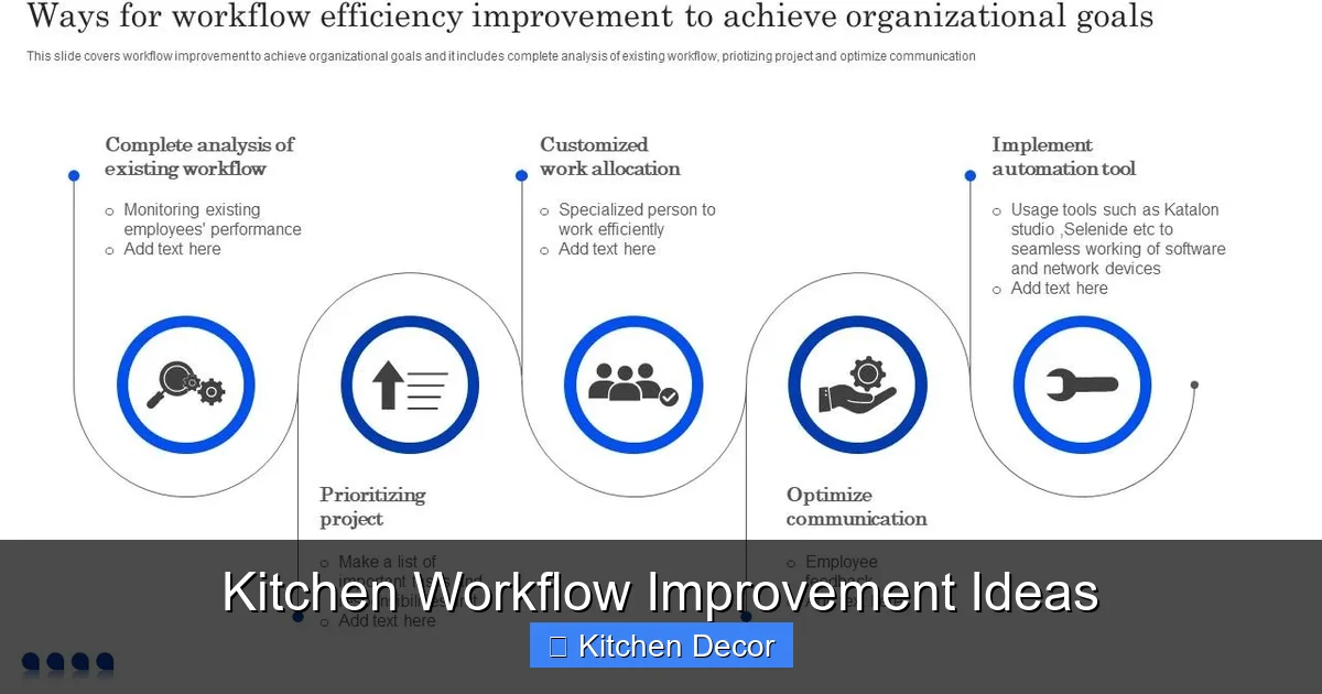 Kitchen Workflow Improvement Ideas