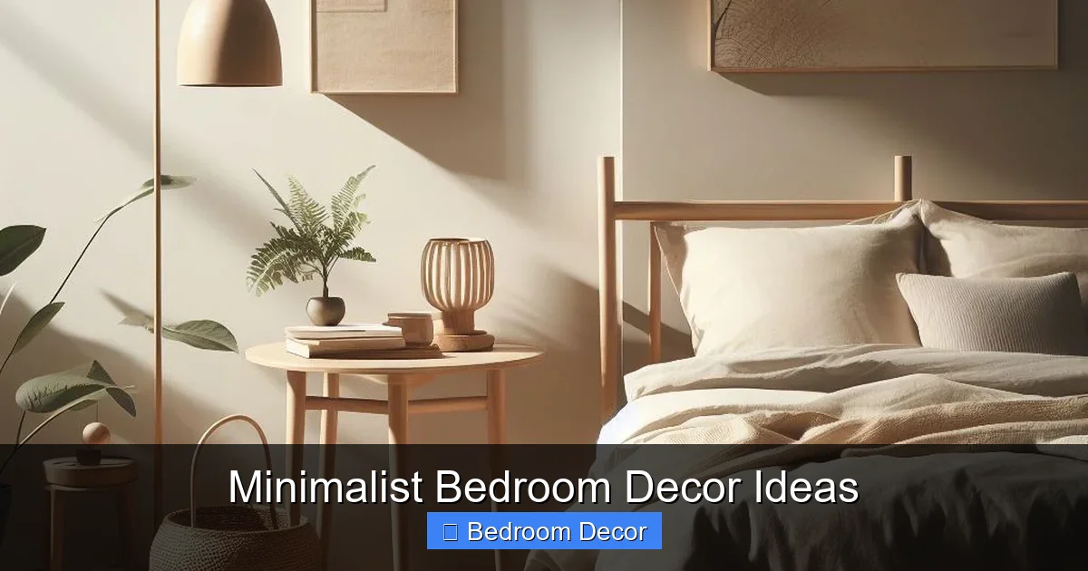 Minimalist Bedroom Decor Ideas