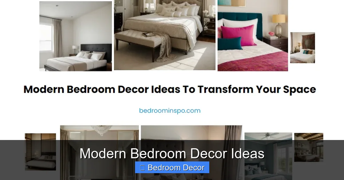 Modern Bedroom Decor Ideas