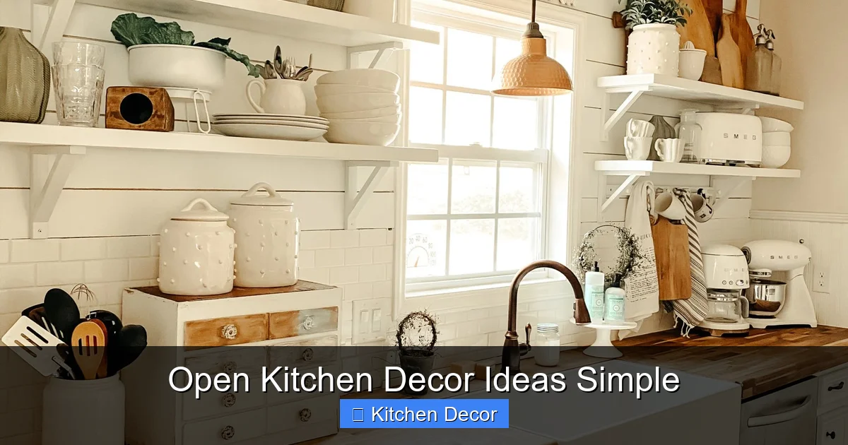 Open Kitchen Decor Ideas Simple