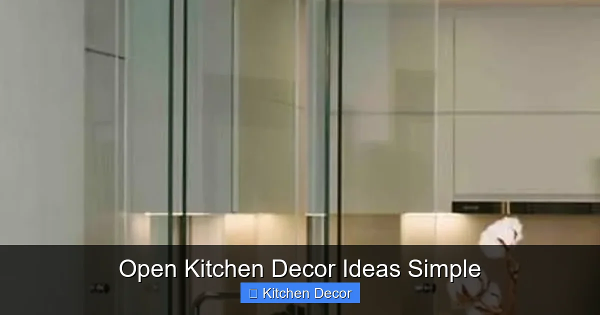 Open Kitchen Decor Ideas Simple