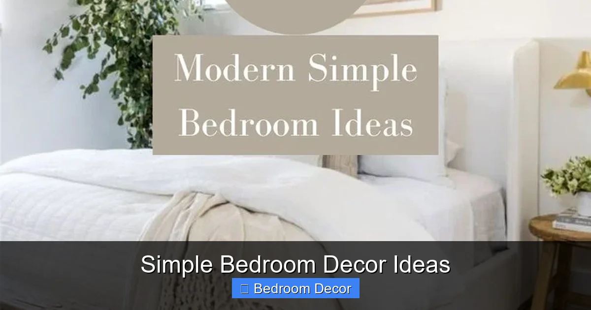 Simple Bedroom Decor Ideas