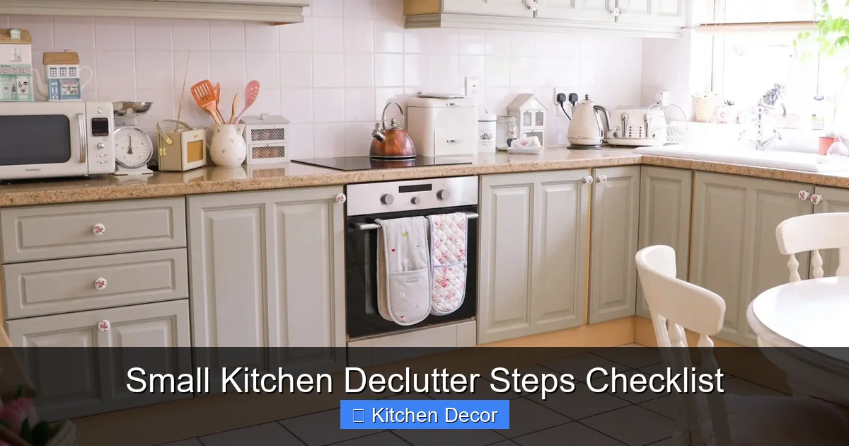 Small Kitchen Declutter Steps Checklist