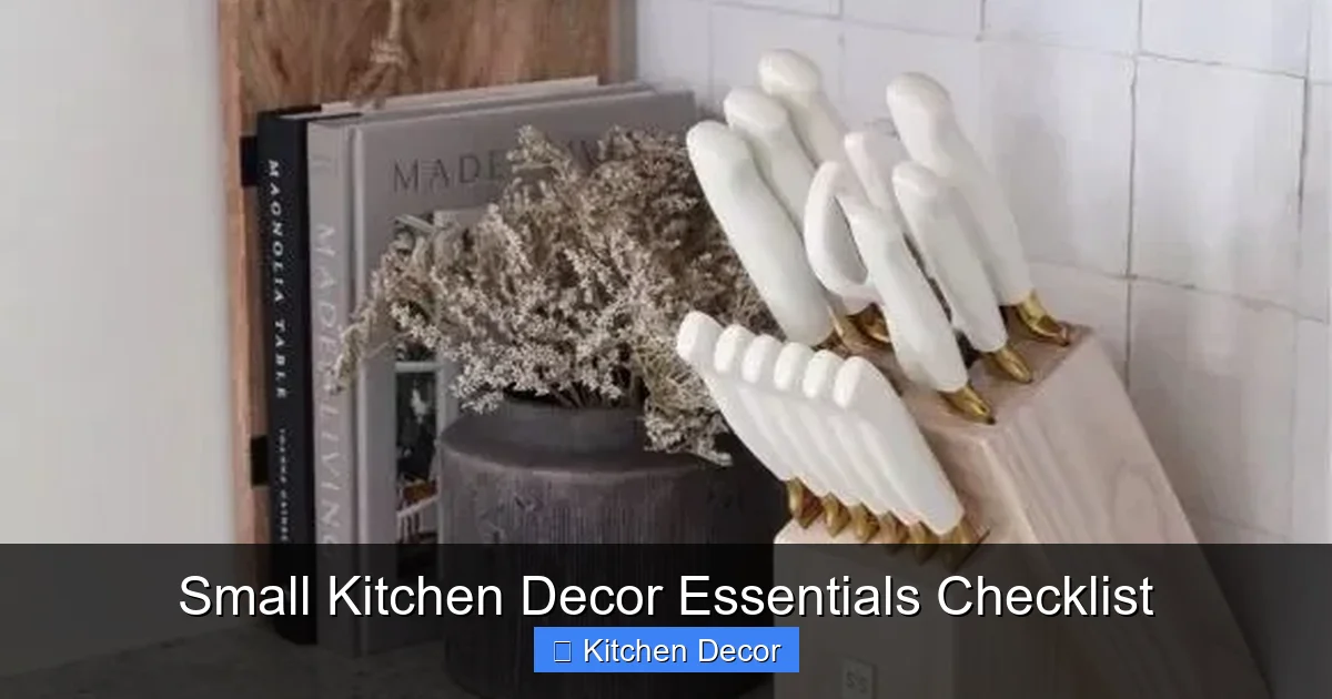 Small Kitchen Decor Essentials Checklist