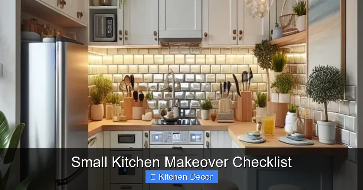 Small Kitchen Makeover Checklist