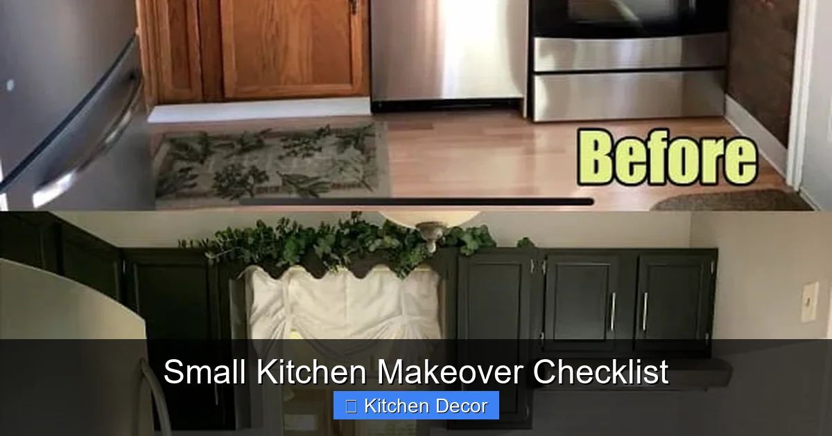 Small Kitchen Makeover Checklist