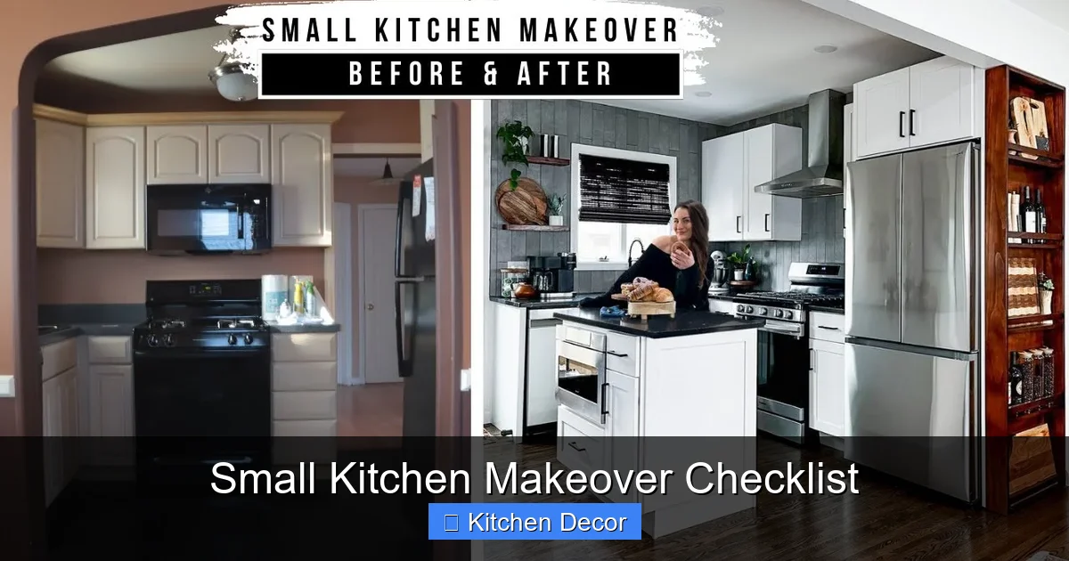 Small Kitchen Makeover Checklist
