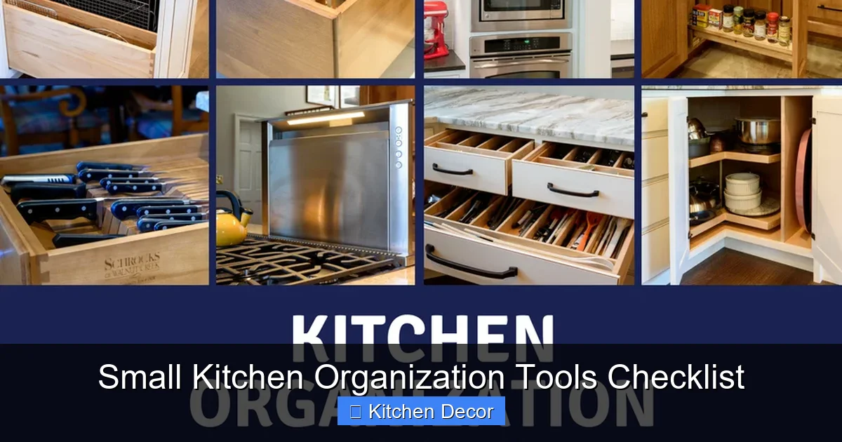 Small Kitchen Organization Tools Checklist