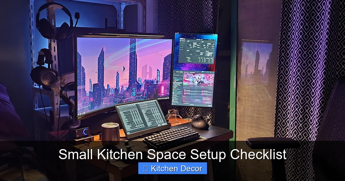Small Kitchen Space Setup Checklist