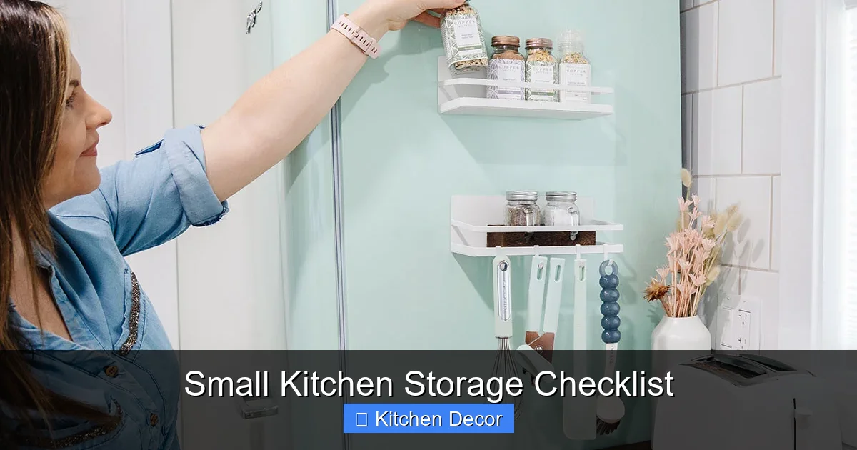 Small Kitchen Storage Checklist