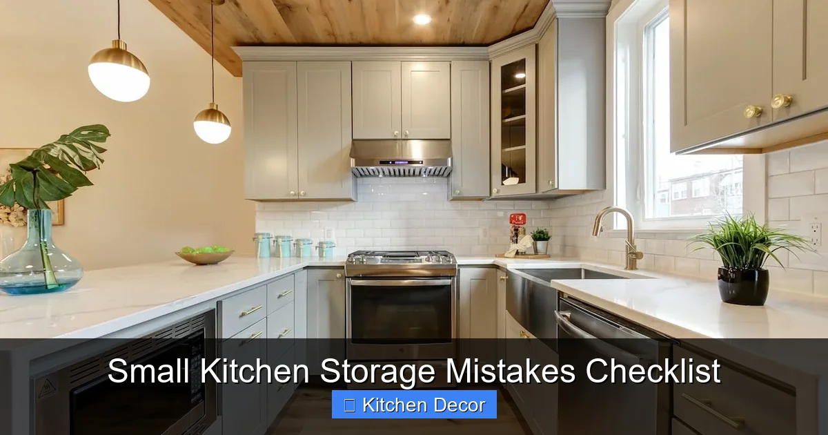 Small Kitchen Storage Mistakes Checklist