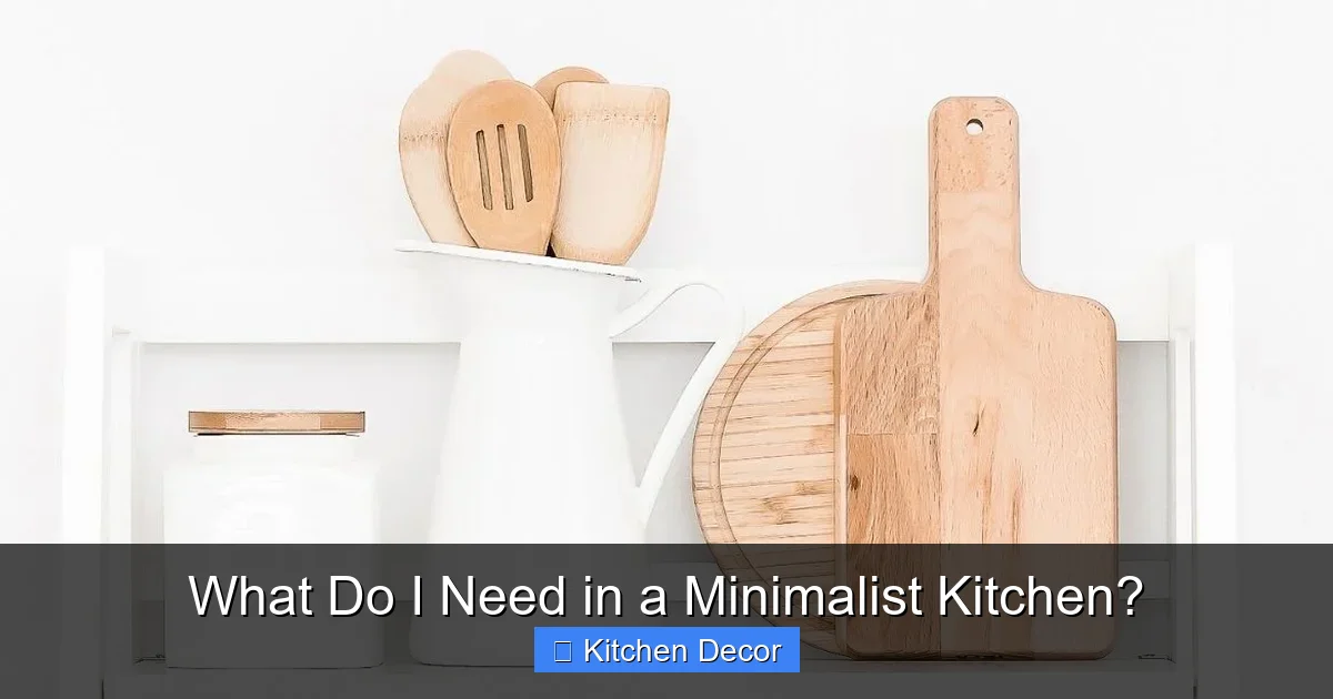 What Do I Need in a Minimalist Kitchen?