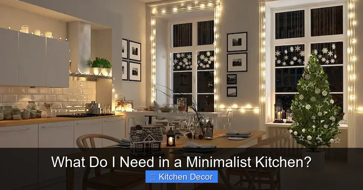 What Do I Need in a Minimalist Kitchen?