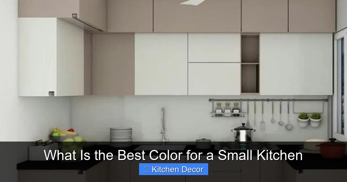 What Is the Best Color for a Small Kitchen