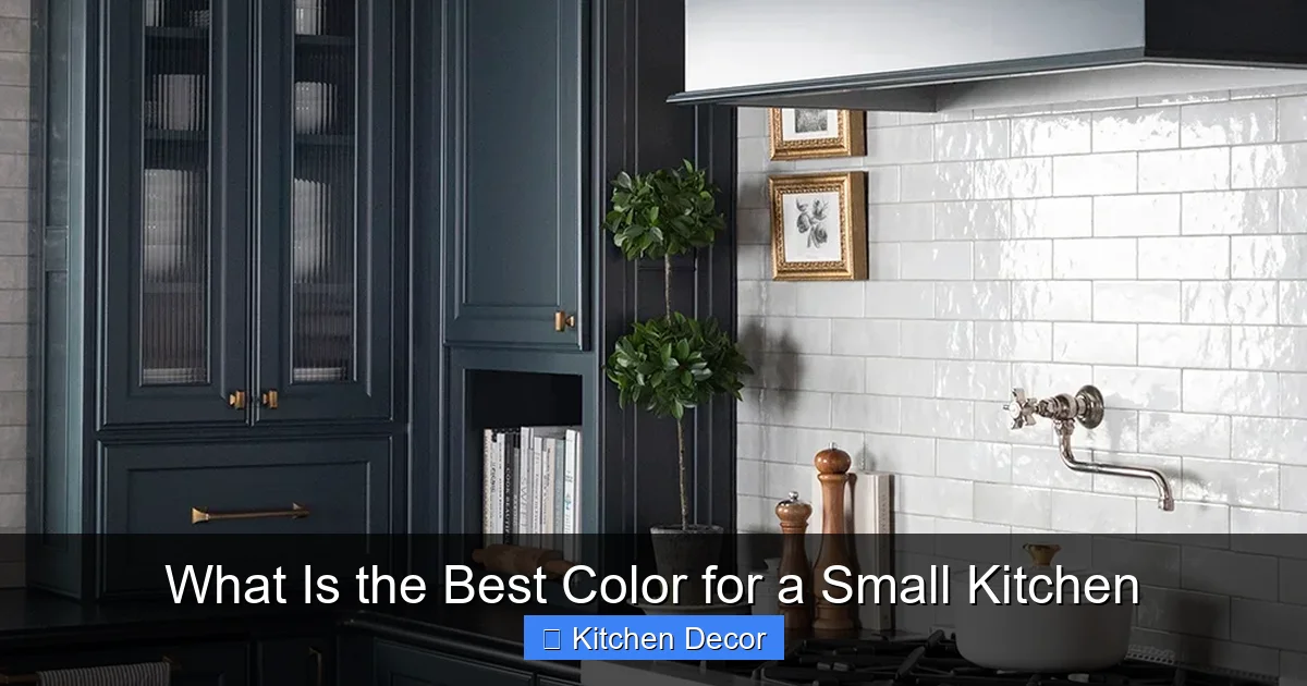 What Is the Best Color for a Small Kitchen