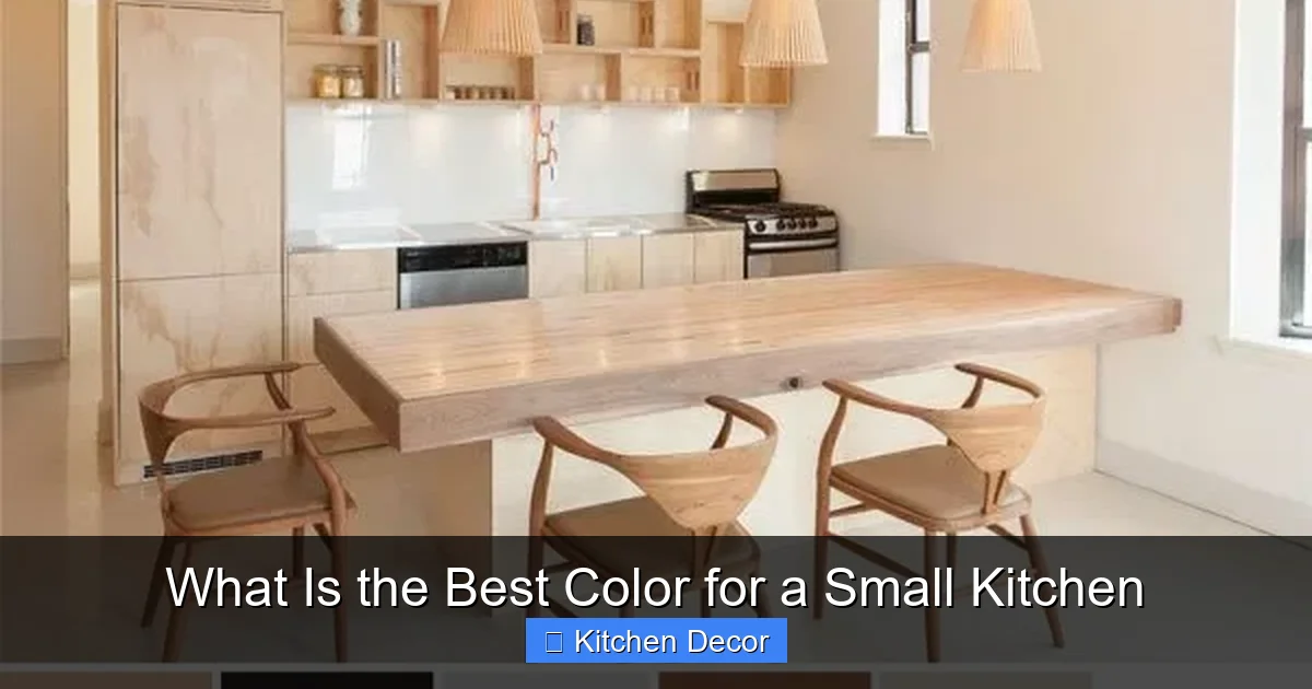 What Is the Best Color for a Small Kitchen
