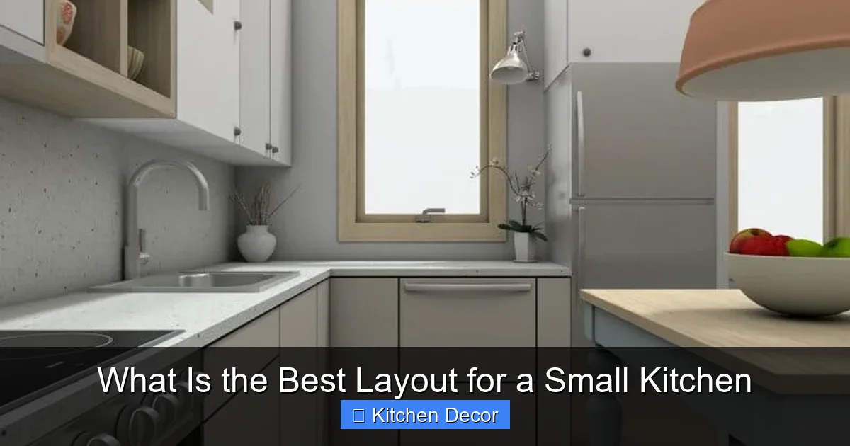 What Is the Best Layout for a Small Kitchen