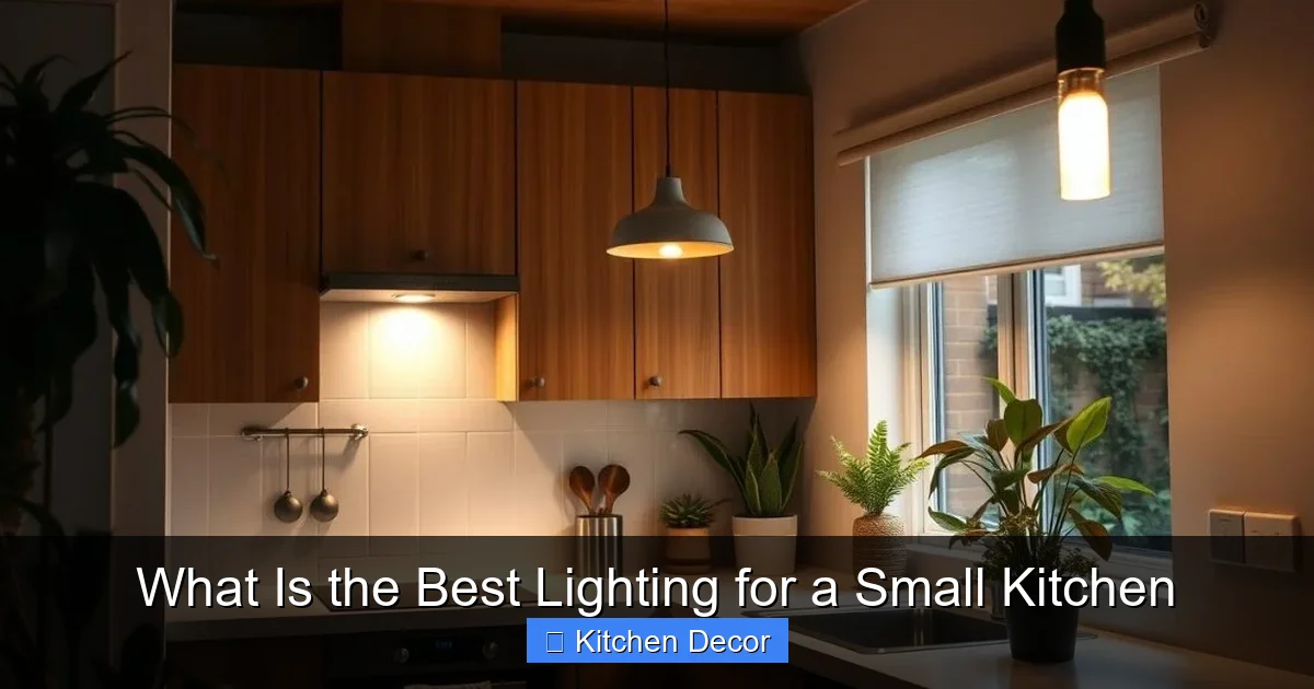 What Is the Best Lighting for a Small Kitchen