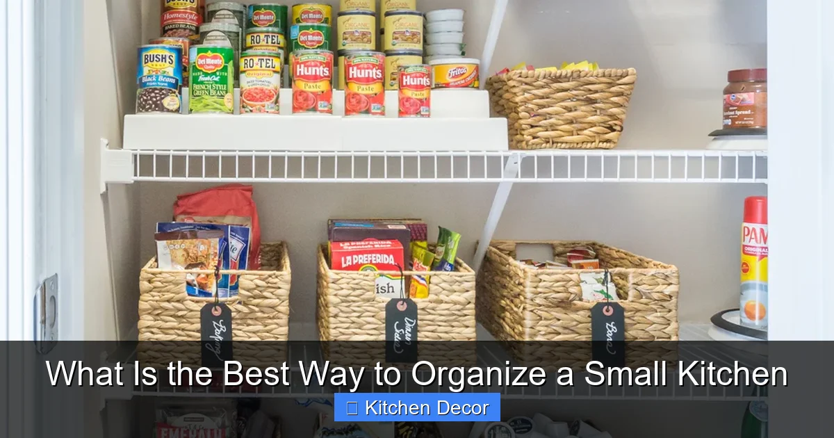 What Is the Best Way to Organize a Small Kitchen