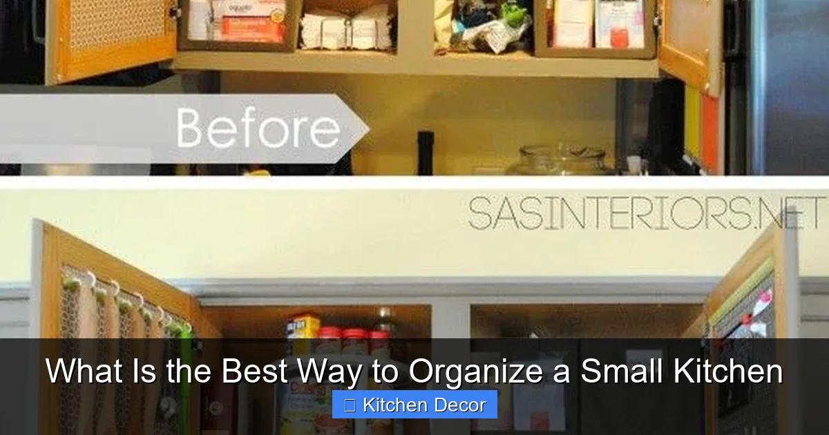 What Is the Best Way to Organize a Small Kitchen