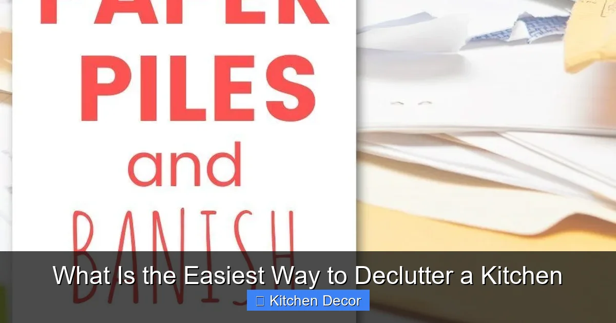 What Is the Easiest Way to Declutter a Kitchen
