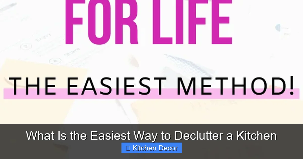 What Is the Easiest Way to Declutter a Kitchen