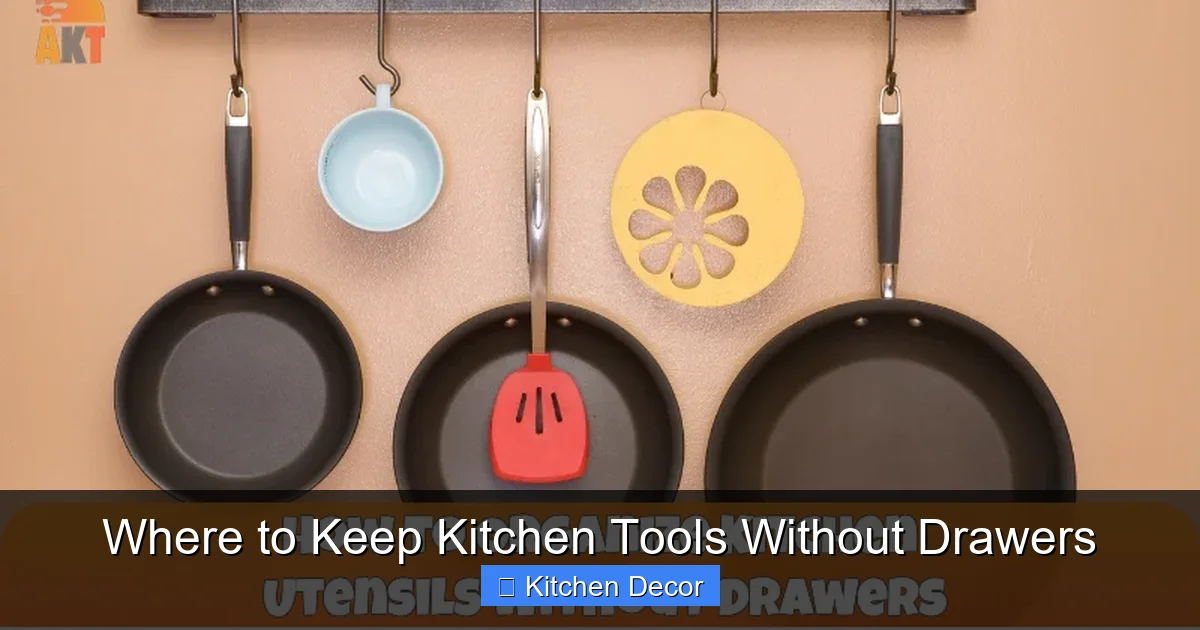 Where to Keep Kitchen Tools Without Drawers