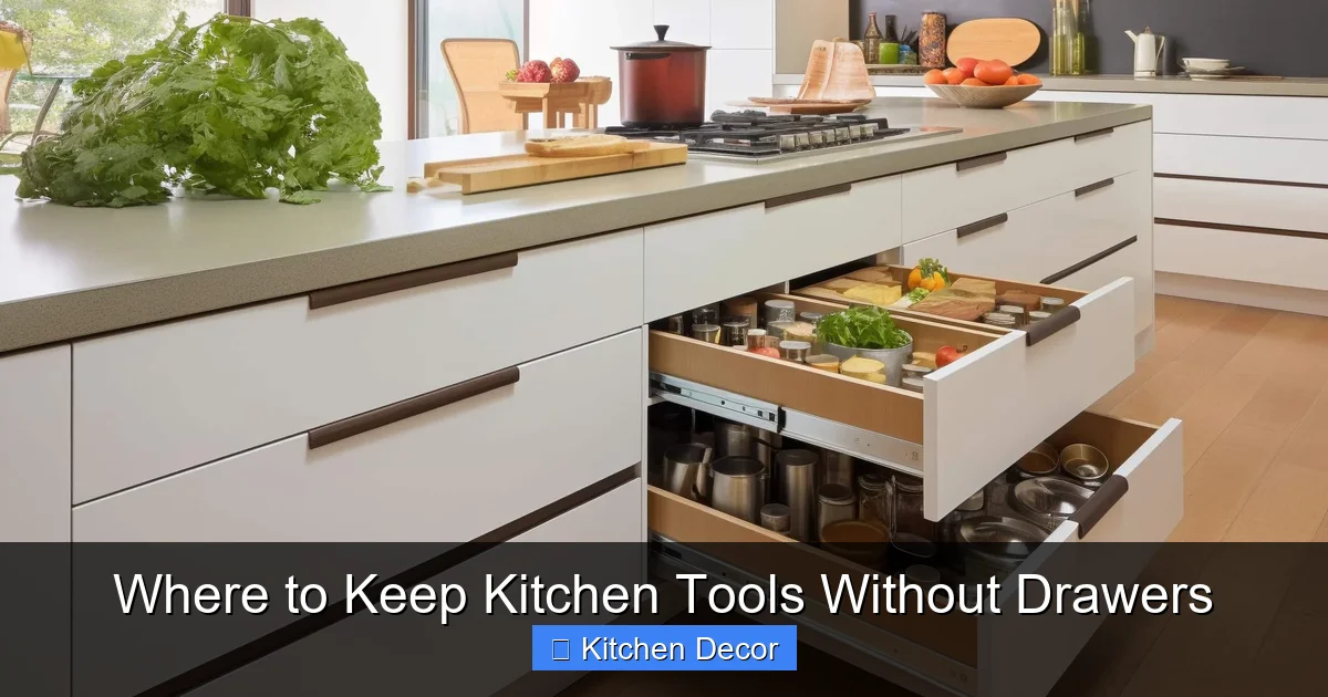 Where to Keep Kitchen Tools Without Drawers